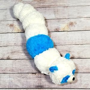 Blue panda pillow